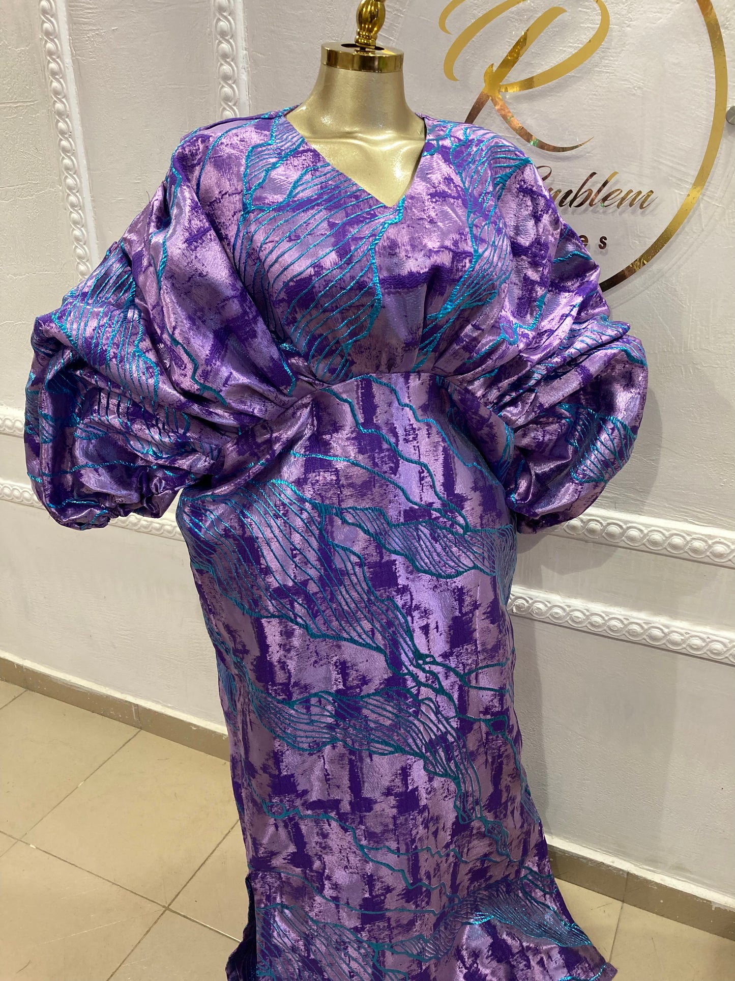 Brocade boubou dress