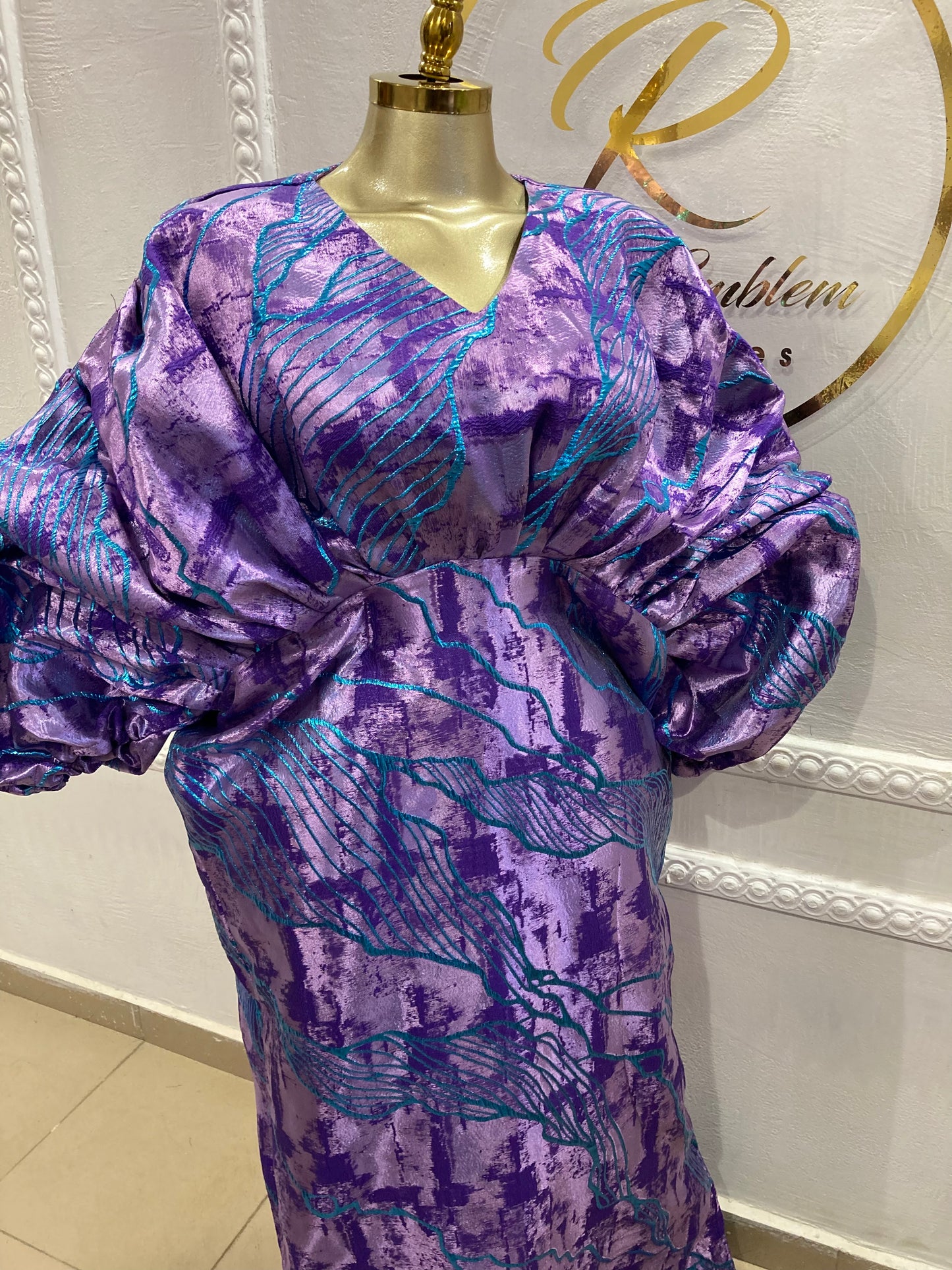 Brocade boubou dress