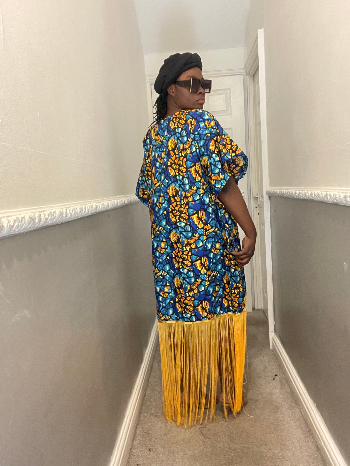 African Ready-to-wear boubou gown/2-Patterned Ankara wears