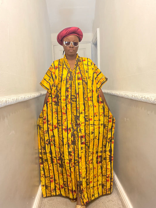 African ready to wear dress/ Ankara boubou dress/ Kimono dress