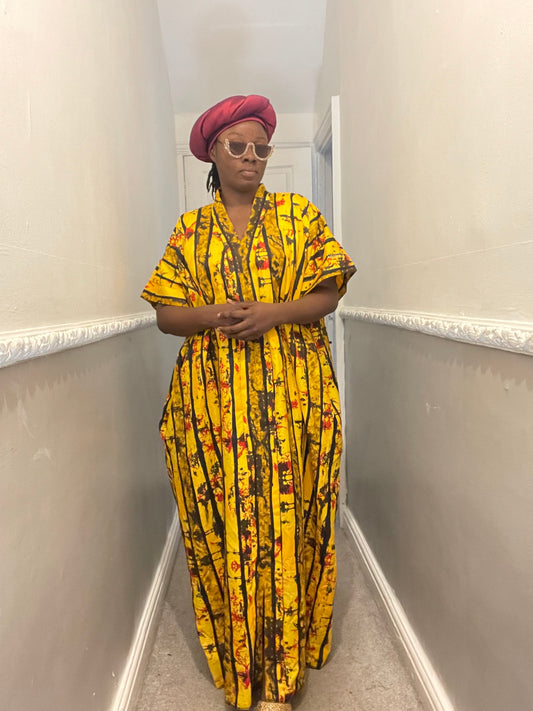 African ready to wear dress/ Ankara boubou dress/ Kimono dress